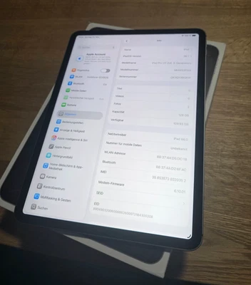 Apple iPad Pro 11 3. Gen M1 128GB, Wi-Fi + 5G ohne Simlock -spacegrau  - DEFEKT! - Bild 1 von 4