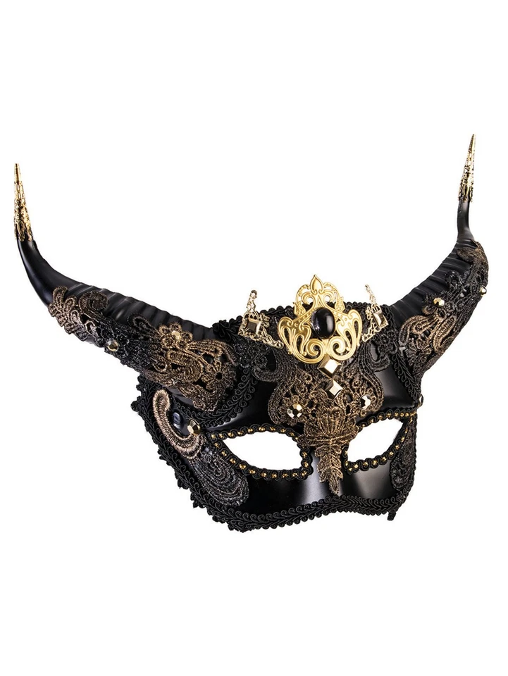 Forum Novelties Deluxe Elegant Faun Venetian Mask Halloween Masquerade Costume - Image 1 of 1