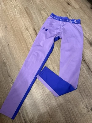 Girls Under Armour Youth Medium Purple Leggings  - Image 1 of 4