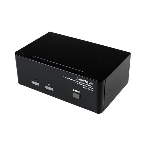 Startech SV231DDVDUA 2 PORT KVM SWITCH DVI AND VGA DUAL SCREEN DISPLAY DVI VGA U - Image 1 of 1