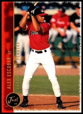 1999 Alex Escobar Just Memorabila Baseball #19 Capital City Bombers - Image 1 of 2