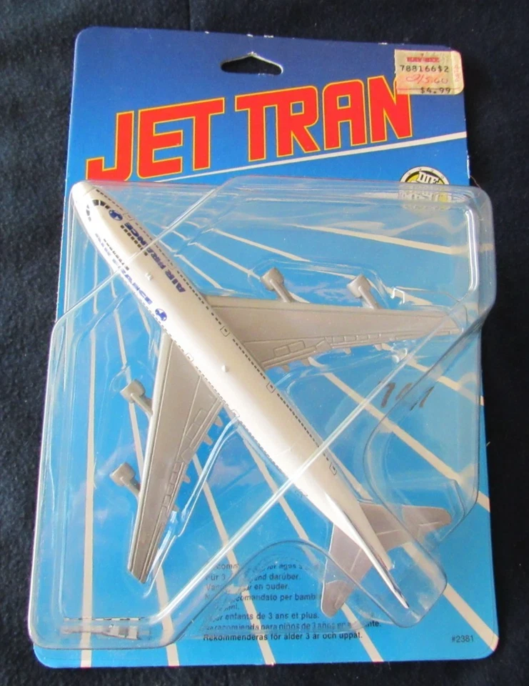VINTAGE ERTL JET TRAN DIE CAST 747 AIR FRANCE MODEL, NEW IN PACKAGE - Image 1 of 3