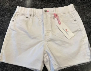 Vineyard Vines White Denim Cut-off Jean Shorts Girls 14 White New - Picture 1 of 4
