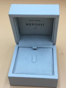 REPOSSI : VINTAGE BOITE ECRIN Ring Box POUR BAGUE BIJOUX - Picture 1 of 13
