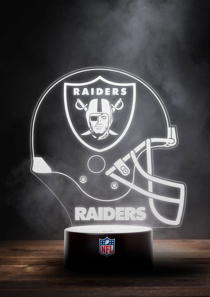 BDA Las Vegas Raiders NFL Multi Color LED Leuchtaufsteller in Helmform