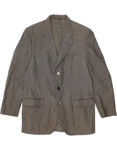PIERRE CARDIN Mens 3 Button Blazer Jacket UK 38 Medium Grey Merino Wool CU66 - Picture 1 of 4