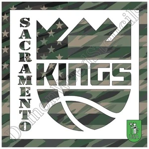 12"x12" Clear Plastic Stencil - Sacramento Kings Basketball (MB24) (.007")***** - Picture 1 of 2