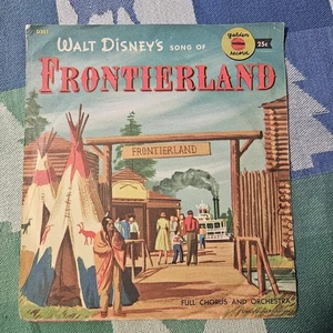 Walt Disney Song of Frontierland rare Disneyland Little Golden Record 1956 rare! - Imagen 1 de 4