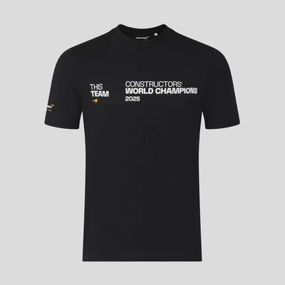 McLaren Racing F1 Constructors This Team 2025 T-Shirt Unisex - Black