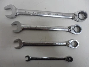 Husky Pro 4-teiliges RATSCHEN-Kombinations-SCHRAUBENSCHLÜSSEL-SET SAE - Bild 1 von 12