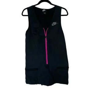 Nike Sportswear Icon Clash Pagliaccetto Pantaloncini Nylon Nero Donna Taglia S - Foto 1 di 3