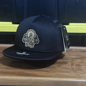 San Judas Tadeo Snapback Hat, Foam Trucker Black Hat - Bild 1 von 4