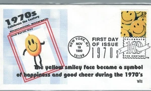 1999 First day Cover #3189m Smiles  1970s WII Cachet - Picture 1 of 2