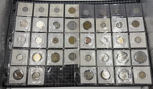 Lot of 38 Foreign Coins from Japan, Italy, Spain, Columbia, & MORE! Some Silver! - Picture 1 of 8