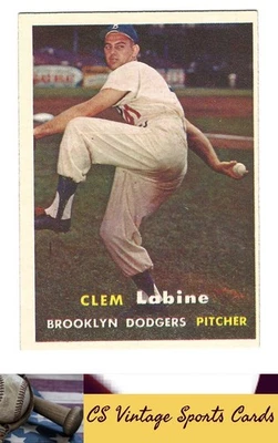 1957 Topps #53 Clem Labine - Image 1 of 2