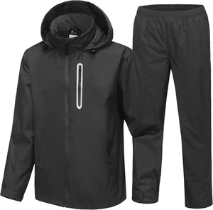 Traje de lluvia de golf impermeable para hombre Equipo de lluvia Chaqueta y pantalón Exterior Ligero Ho - Imagen 1 de 12