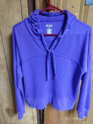 Sudadera con capucha tek Gear púrpura manga larga para mujer talla M Foto 1 de 4
