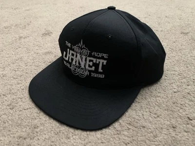 Vintage Janet Jackson The Velvet Rope World Tour 1998 Black Snapback Hat Cap - Image 1 of 4