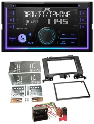 JVC MP3 USB 2DIN DAB Bluetooth CD Autoradio für Mercedes Sprinter ab 06 W906 VW - Bild 1 von 4