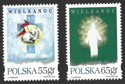 Polonia 1998 #3391-92 Pascua - MNH (Juego de 2) Foto 1 de 3