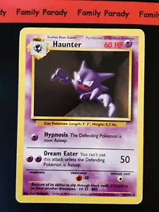 Haunter 60hp 29/102 Pokemon Card Wizards Base Set English 233 - Picture 1 of 2
