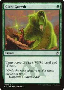 GIANT GROWTH X 4 N/M- MASTERS 25 MAGIC THE GATHERING - Picture 1 of 1