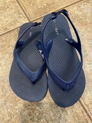 Summer Sandals Old Navy Navy Blue Size 11 Flip Flops  - Image 1 of 4