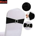 10-100x Stretch Chair Bands Polyester Banquet Chair Sashes Elastic Wedding Party