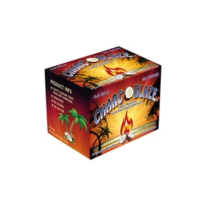 Charcoblaze 100% Natural Coconut Hookah Charcoal Coals 36 Pcs Charco Blaze - Picture 1 of 3