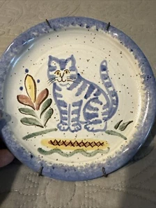 NR Gertig "Katzen" handgefertigter Teller und Hänger handbemalt 1999 wunderschön Vintage - Bild 1 von 11
