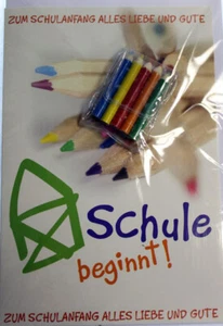 Karte Zum Schulanfang (Buntstifte) - Bild 1 von 1