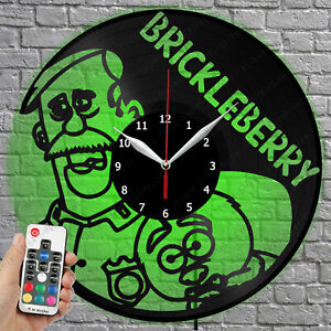 LED Clock Brickleberry Vinyl Record Wall Clock Led Light Wall Clock 4289