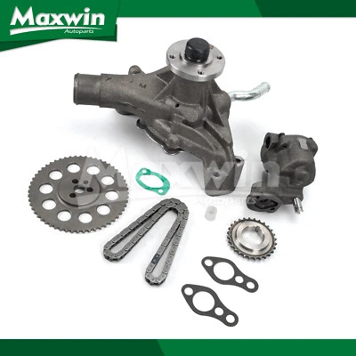 Kit de cadena de distribución bomba de agua de aceite compatible con Chevrolet Express Silverado GMC Safari 4,3 L Foto 1 de 4