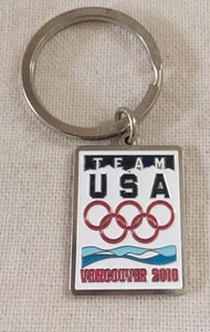 Team USA 2010 Olympics Keychain Vancouver Official Licensed Aminco Key Chain - Picture 1 of 3