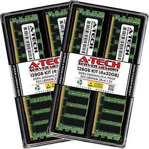 128GB 4x32GB 2Rx4 PC4-2400T-L HP ProLiant DL380 G10 DL385 G10 DL60 G9 Memory RAM - Picture 1 of 5