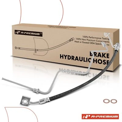 Manguera hidráulica de freno trasero izquierdo 1 pieza con línea de acero para Dodge Ram 1500 2009 2010 Foto 1 de 4