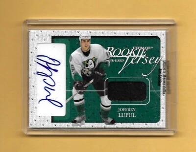 03-04 Ultimate Memorabilia ROOKIE Jersey/AUTO RC Card # 96 JOFFREY LUPUL /20 - Image 1 of 2