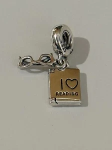 PANDORA CHARM - LOVE READING 925 Sterling Silver NEW Free Post 791984 - Picture 1 of 4