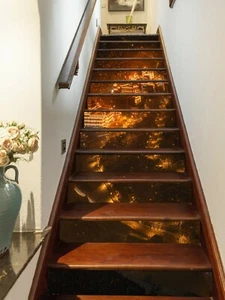 Luces nocturnas 3D 358NA elevadores de escaleras decoración foto mural calcomanía papel tapiz Fay - Imagen 1 de 5
