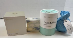 Musee Deluxe Relaxing Bath Set - Best Variety Of Candle, Soap, Bath Balms - New - Picture 1 of 16
