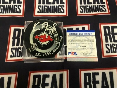 Ken Daneyko Autographed Devils Official Puck W/SC 95,00,03 PSA/DNA - Image 1 of 2