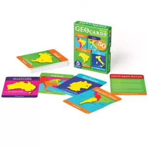 Geo Cards The World Geography Card Game Teacher Resource Countries Continent - Picture 1 of 1