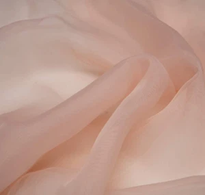 PalePuff Tissue Organza Fabric Cloth Material for dresses , Craft,Art 1 YARD - Picture 1 of 3