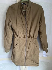 Zara womens long jacket size s colour camel new with tag - Picture 1 of 8