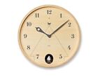 Lemnos Wall-Hanging Eyelet Clock PACE Analog Natural Wood LC 17 -14 NT 2 Color B