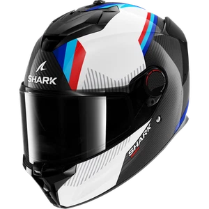 Full Face Helmet Shark SPARTAN GT PRO CARBON DOKHTA CARBON Carbon White Blue - Picture 1 of 4