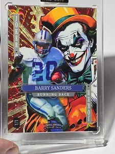2025 Wild Card 5 Card Draw Stacked Deck Joker Barry Sanders 1/1 Joker Lions - Picture 1 of 5