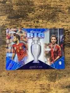 2024 Topps Chrome UEFA Euro Dream Big Blue Wave Refractor /75 Jordi Alba #DB-11 - Bild 1 von 2