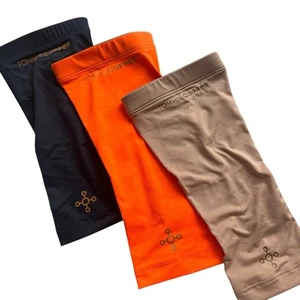 Tommie Copper Elbow Sleeves Set of 3 (Tan, Orange, Navy) Size XL NWOT - Picture 1 of 4