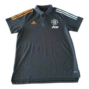Manchester United Adidas FC Polo Shirt Training Jersey Green 2023 - Size Large - Picture 1 of 6
